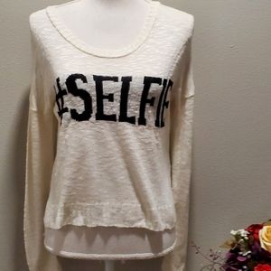 #Selfie Knitted Crop Top